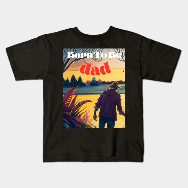 Born to be  Dad Kids T-Shirt by Elite & Trendy Designs